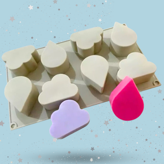 Clouds & Raindrops Silicone Baking Mold